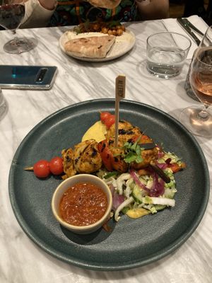 Kebabs  at Mildreds - Covent Garden in London