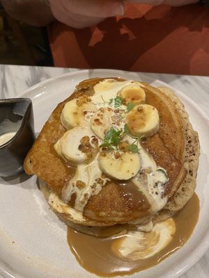 Banana butterscotch ! It was amazing my hubby said   at Mildreds - Covent Garden in London