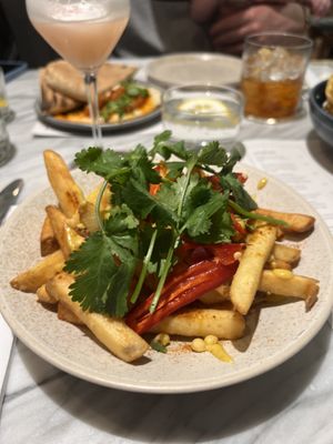 Gunpowder fries   at Mildreds - Covent Garden in London