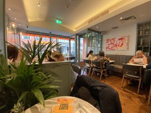 The dining room is contemporary and spacious  at Mildreds - Covent Garden in London