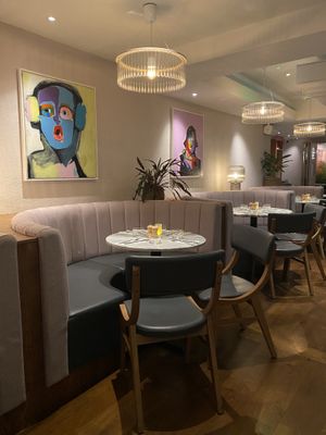 Downstairs seating  at Mildreds - Covent Garden in London