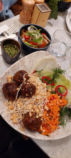 Tempeh Bun Cha at Mildreds - Covent Garden in London