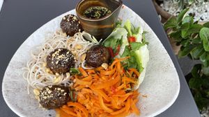 Shitake tempeh bun cha  at Mildreds - Covent Garden in London
