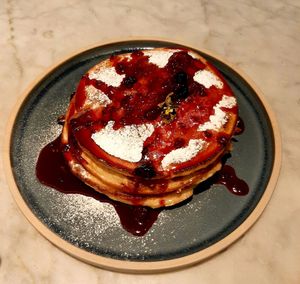 Fruit pancakes at Mildreds - Covent Garden in London