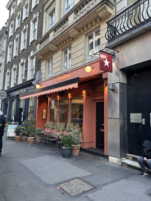 Pretty in pink   at Mildreds - Covent Garden in London