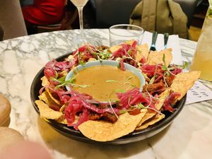 The best! chipotle cheez nachos  at Mildreds - Covent Garden in London