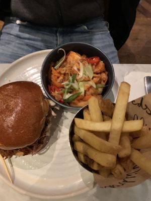 Kimchi and pulled pok 🍔   at Mildreds - Covent Garden in London