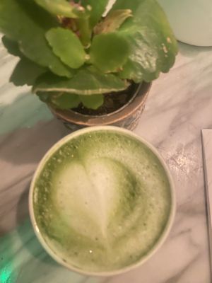 Matcha latte!   at Mildreds - Covent Garden in London