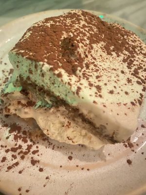 White tiramisu   at Mildreds - Covent Garden in London