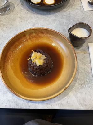 Sticky pudding  at Mildreds - Covent Garden in London