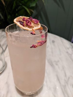 Homemade lemon-rose blend at Mildreds - Covent Garden in London