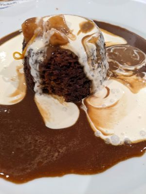 Ginger toffee pudding (takeaway) at Mildreds - Covent Garden in London