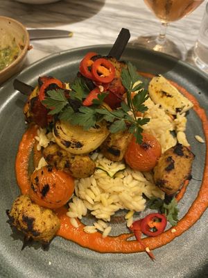 Chick’n kebabs  at Mildreds - Covent Garden in London