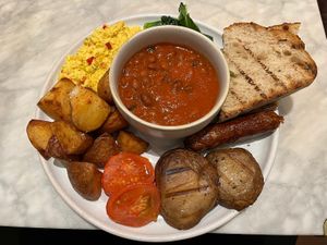 Classic brunch  at Mildreds - Covent Garden in London