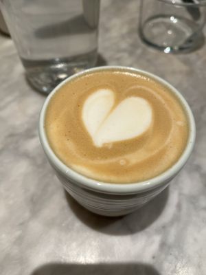 Oat latte  at Mildreds - Covent Garden in London