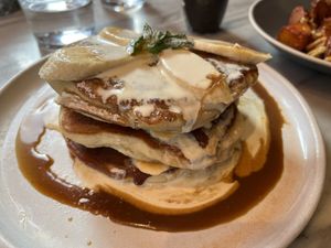 With the cream  at Mildreds - Covent Garden in London