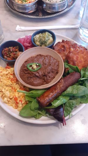 Alcuerez breakfast at Mildreds - Covent Garden in London