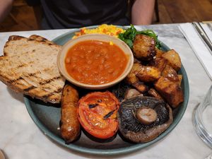 Traditional Brunch at Mildreds - Covent Garden in London