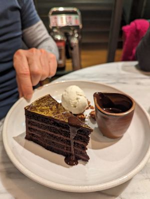 Chocolate dessert😍 at Mildreds - Covent Garden in London