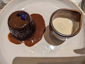 Sticky toffee pudding at Mildreds - Covent Garden in London