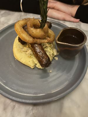 Sausage and mash   at Mildreds - Covent Garden in London