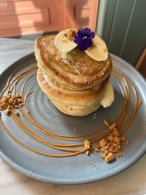 Biscoff banana pancakes  at Mildreds - Covent Garden in London