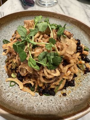 Dan dan noodles  at Mildreds - Covent Garden in London