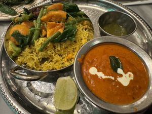 dinner plate, garlic free  at Mildreds - Covent Garden in London