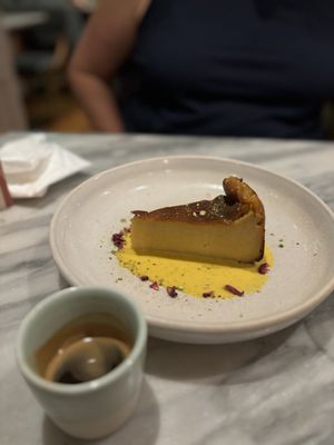 Burnt mango cheesecake - almost savoury- amazing cardamom cream   at Mildreds - Covent Garden in London