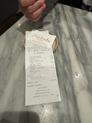   at Mildreds - Covent Garden in London