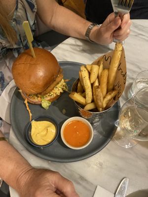 Burger   at Mildreds - Covent Garden in London