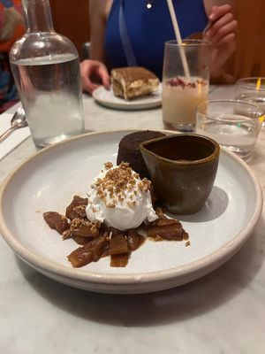 Sticky toffee with rum sauce, pineapple and coconut ice cream (£9.50)🍨  at Mildreds - Covent Garden in London