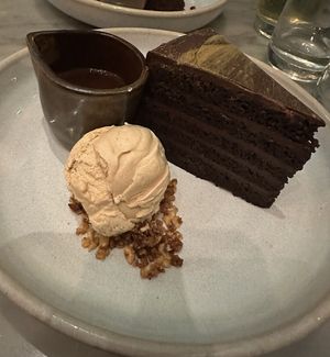 Vegan chocolate cake- amazing!!!🤩   at Mildreds - Covent Garden in London