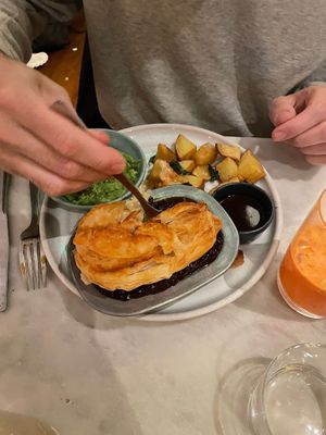 This pot pie was wonderful   at Mildreds - Covent Garden in London