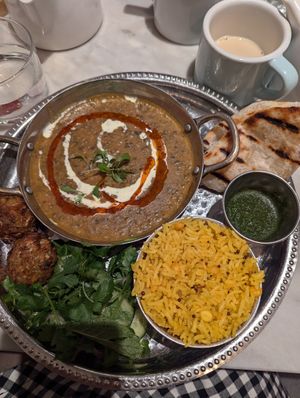 Masala breakfast at Mildreds - Covent Garden in London