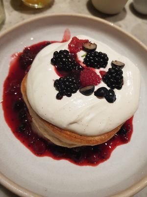 Pancakes with fruits at Mildreds - Covent Garden in London