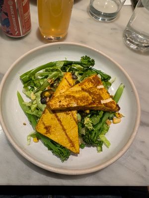 Diosa Vvrde salad with blackened tofu steak at Mildreds - Covent Garden in London