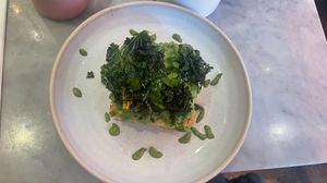 guacamole-pea focaccia  at Mildreds - Covent Garden in London