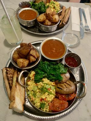 Full English breakfast   at Mildreds - Covent Garden in London