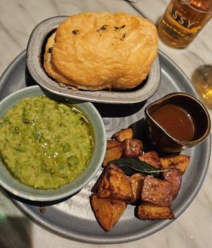 Mushroom pot pie at Mildreds - Covent Garden in London