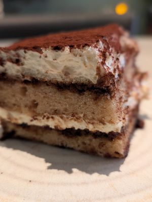White Chocolate Tiramisu at Mildreds - Covent Garden in London
