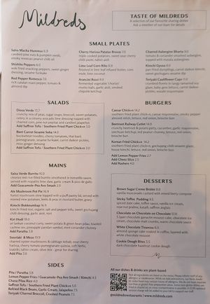  at Mildreds - Covent Garden in London