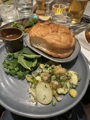 Pot pie  at Mildreds - Covent Garden in London