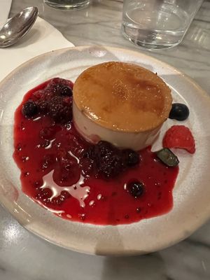 Brown sugar creme brulee at Mildreds - Covent Garden in London