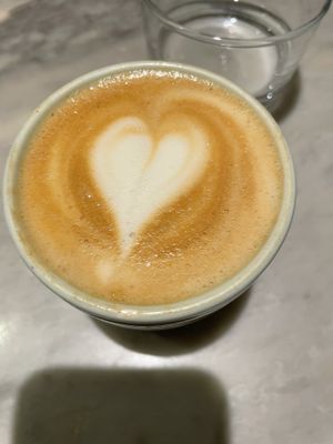 Oat lattee  at Mildreds - Covent Garden in London