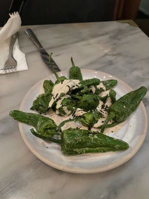 Peppers with Tahini Sauce  at Mildreds - Covent Garden in London