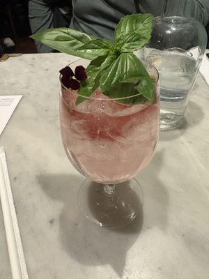 Pink Citrus Spritz (alcohol-free)  at Mildreds - Covent Garden in London