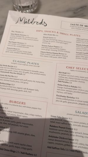  at Mildreds - Covent Garden in London