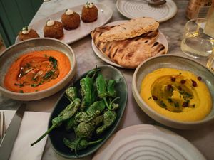 "taste of Mildred's" course 1 at Mildreds - Covent Garden in London