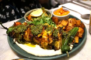 shawarma kebab at Mildreds - Covent Garden in London